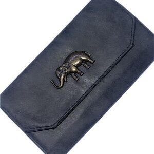 🔥Gray Wallet with Elephant Accent